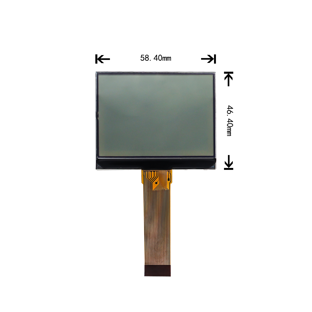 240x160 COG LCD Module Ultra-Thin Chip on glass Display For Embedded devices